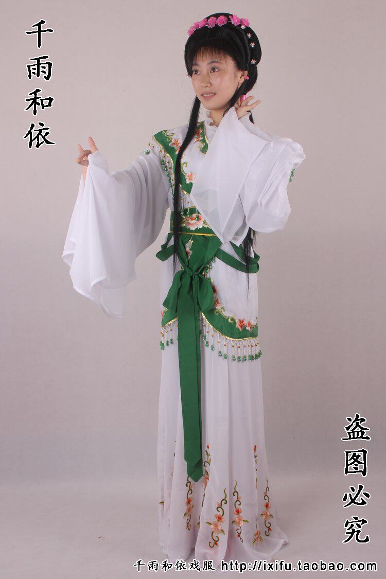 新款林妹妹花旦衣服越剧花旦服装红楼梦林黛玉服装衣服810翠绿色