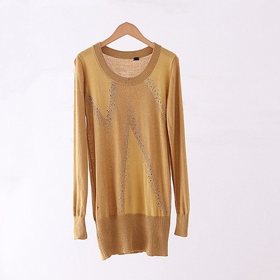 上衣内搭气质修身薄款长袖针织衫