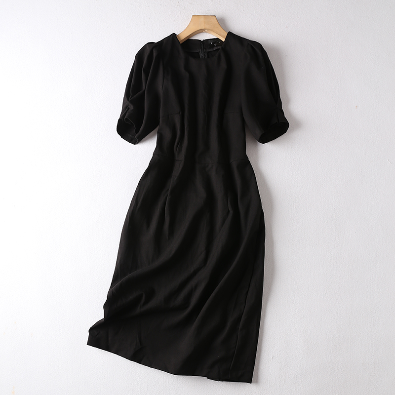 清仓短袖修身显瘦通勤连衣裙