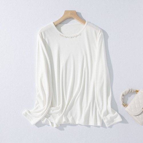 清仓纯色基础打底衫长袖T恤衫