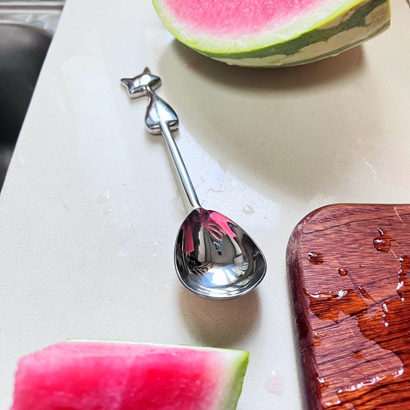 304不锈钢餐勺挖球器可爱喝汤勺