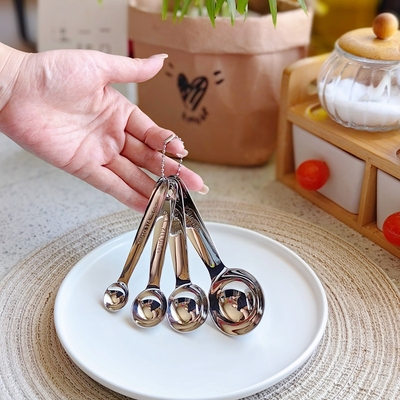 厚重烘焙量勺304不锈钢食品级