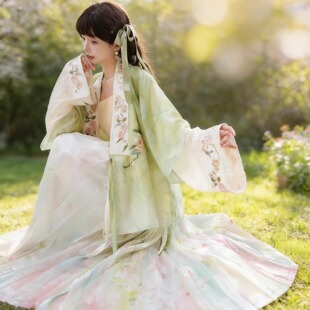 马面裙套装 拾芳 日常通勤汉服对穿交领短衫 明制春夏款 小熙春