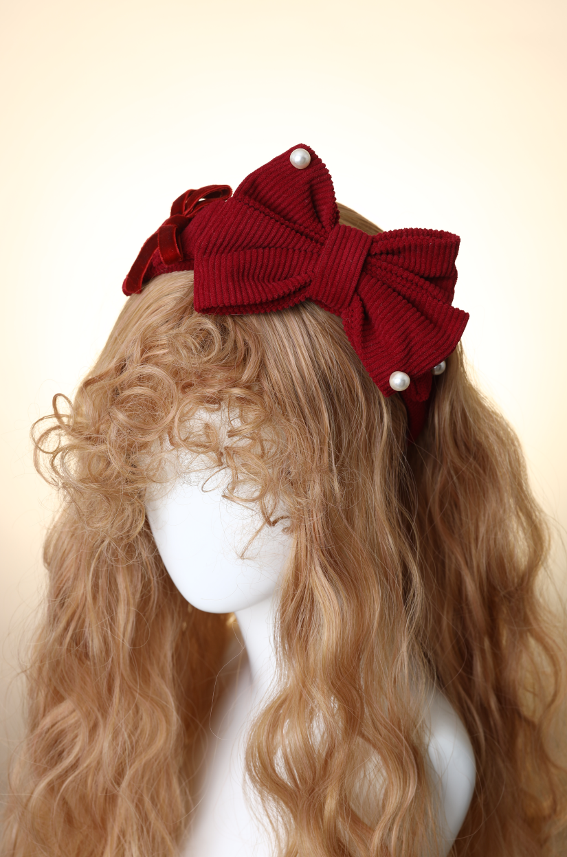 冬日白桦林  小物页面 Lolita裙灯芯绒原创长袖洋装连衣裙