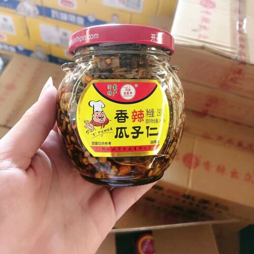 山东特产香辣瓜子仁香辣味零食下饭菜拌饭拌面酱