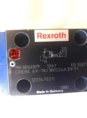 0811402079 DBEBE 6X-1X/180G24K31F1M REXROTH 电喷主机比例阀