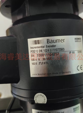 堡盟 Baumer 重载增量编码器 POG10 DN 1024 I + FSL6