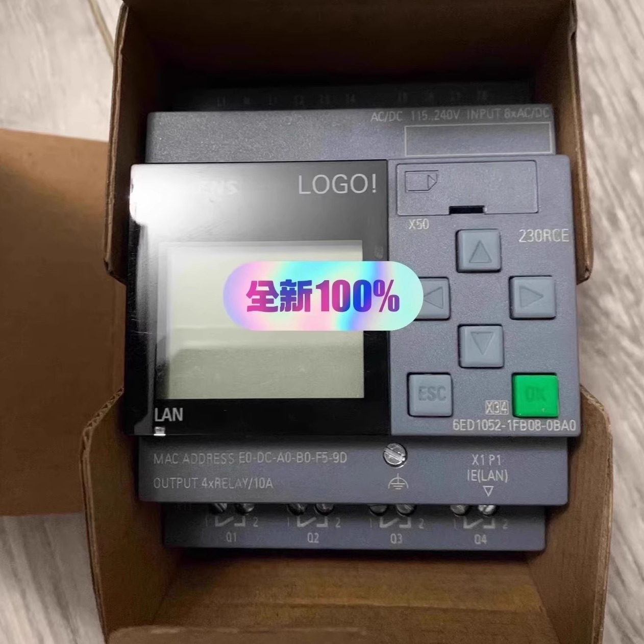 6ED1052-1FB08-0BA0 LOGO SIEMENS西门子主机控制器