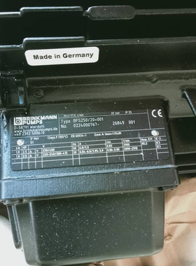 BRINKMANN布曼 BFS25020+001 高压冷却泵