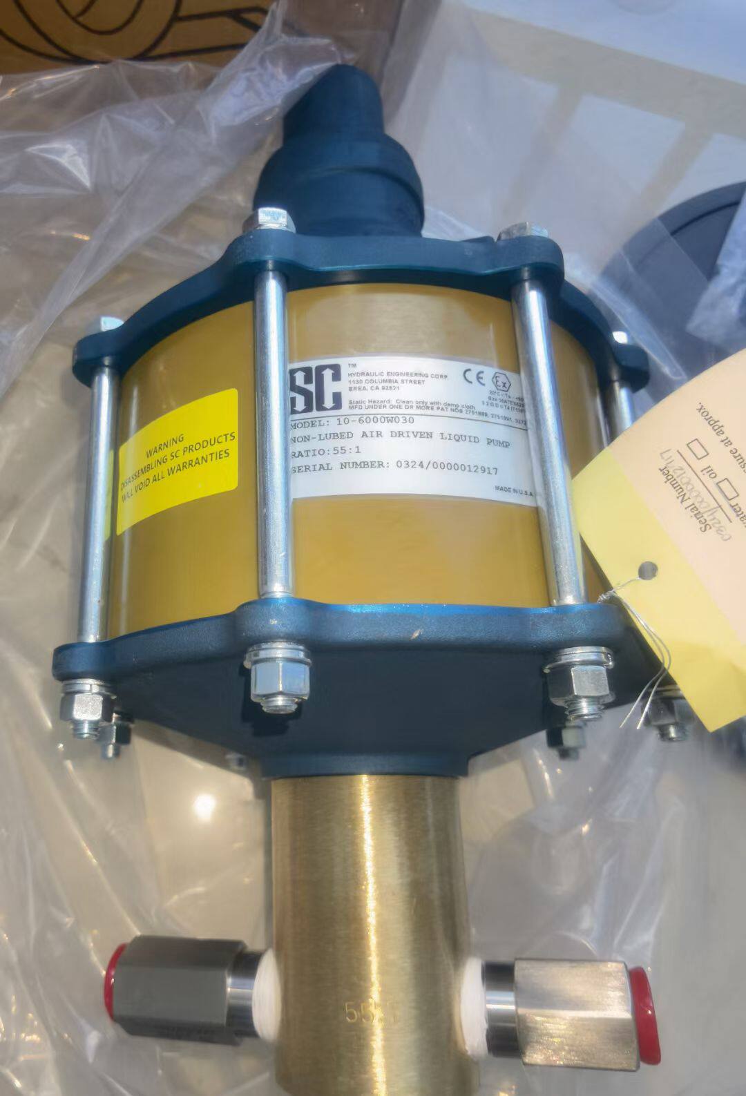 美国SC气动增压泵 10-6000W030 原装进口 质量保障