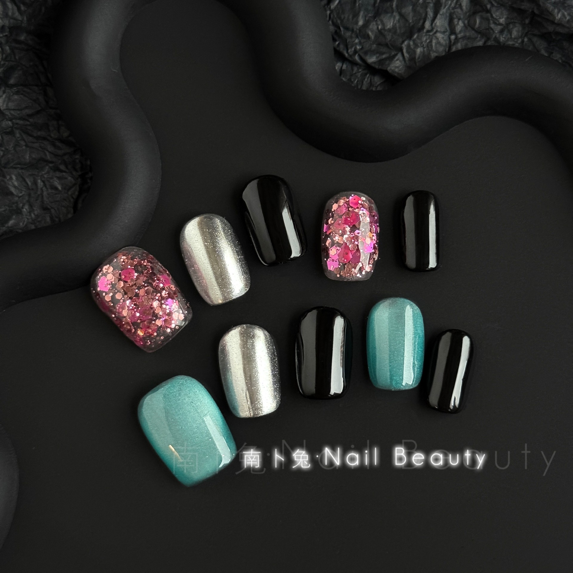 纯手工穿戴甲亮片精灵短款穿戴甲夏季新款手工假指甲贴美甲贴显白,彩妆/香水/美妆工具,穿戴甲/甲片,淘宝优惠券,粉丝福利购,淘宝优惠卷