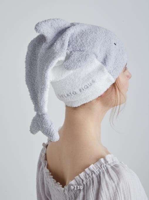 出口日本干发帽鲨鱼造型吸水海豚