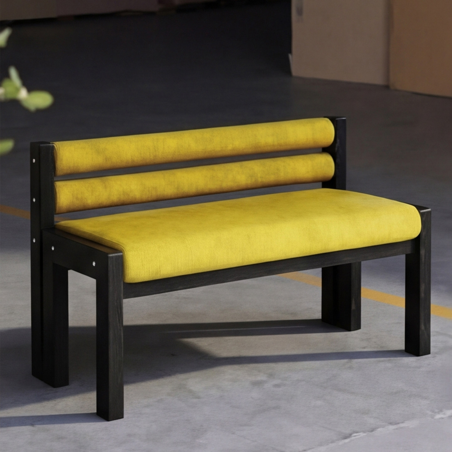 实木长条凳松木白蜡木吃饭凳子软包长凳中古餐厅靠背长板凳换鞋凳