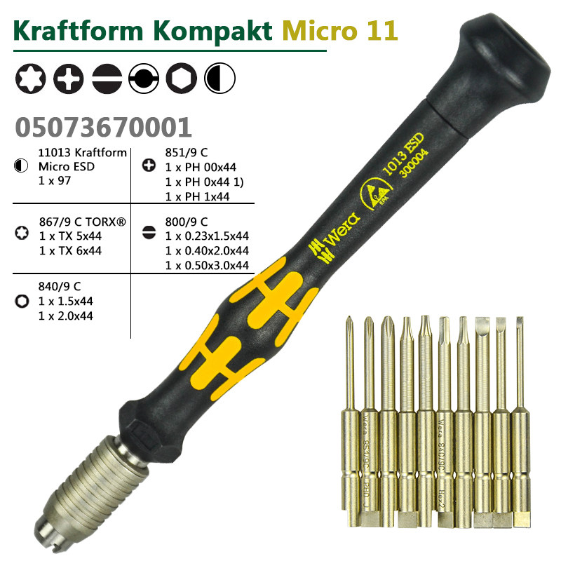 IPHONE 노트북 및 수리용 콘 세트용으로 수입된 독일산 WERA 정밀 드라이버 세트