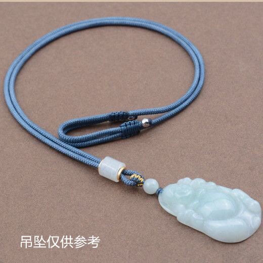 手工编织翡翠吊坠挂绳可调节挂坠项链配绳巴山玉挂脖挂件男女绳子