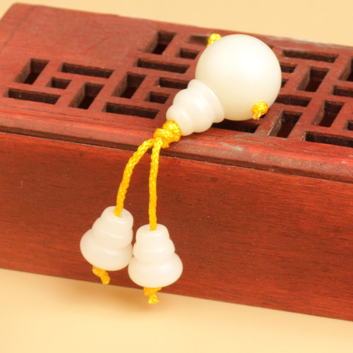 天然白玉菩提根DIY三通手串半成品佛珠念珠文玩手串佛头三通配饰