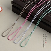 细款 平安扣挂绳免绑免编织男女宝宝戒指黄金玉吊坠项链绳伸缩调节