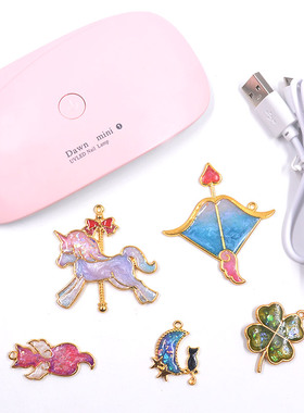 uv滴胶固化灯led灯热缩片定型紫外线灯美甲光疗机手工diy辅助工具