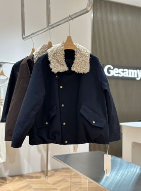 格桑米Gesamy丹巴毛绒羽绒派克服2025新款韩版时尚显瘦休闲外套