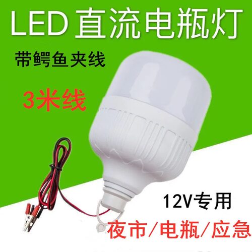 12v摆地摊船用电动车直流led灯泡