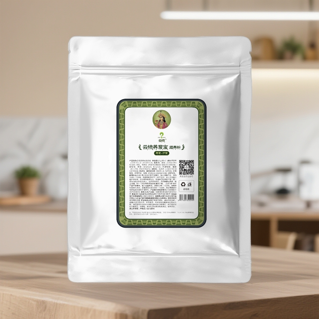 云梳养发宝植物粉养发护发柔顺头发干枯燥泡头