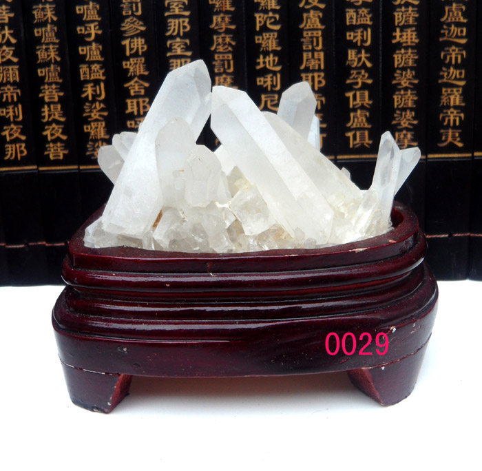 天然白水晶簇 原石摆件 消磁 防辐射 净化 镇宅实物图 0029