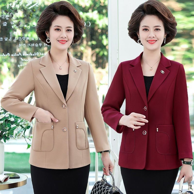 外套中年女士妈妈装洋气小西服
