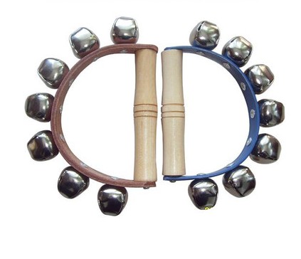 手摇铃手握铃 儿童玩具5铃赔铃 7铃皮手铃 9铃手摇铃马蹄铃 串铃