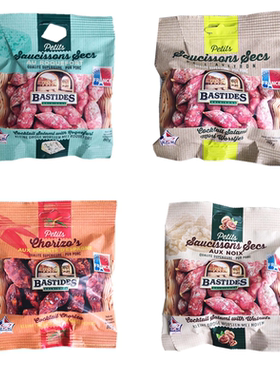 法国百思达Bastides蓝纹奶酪风干萨拉米香肠迷你肉枣萨拉米肠即食