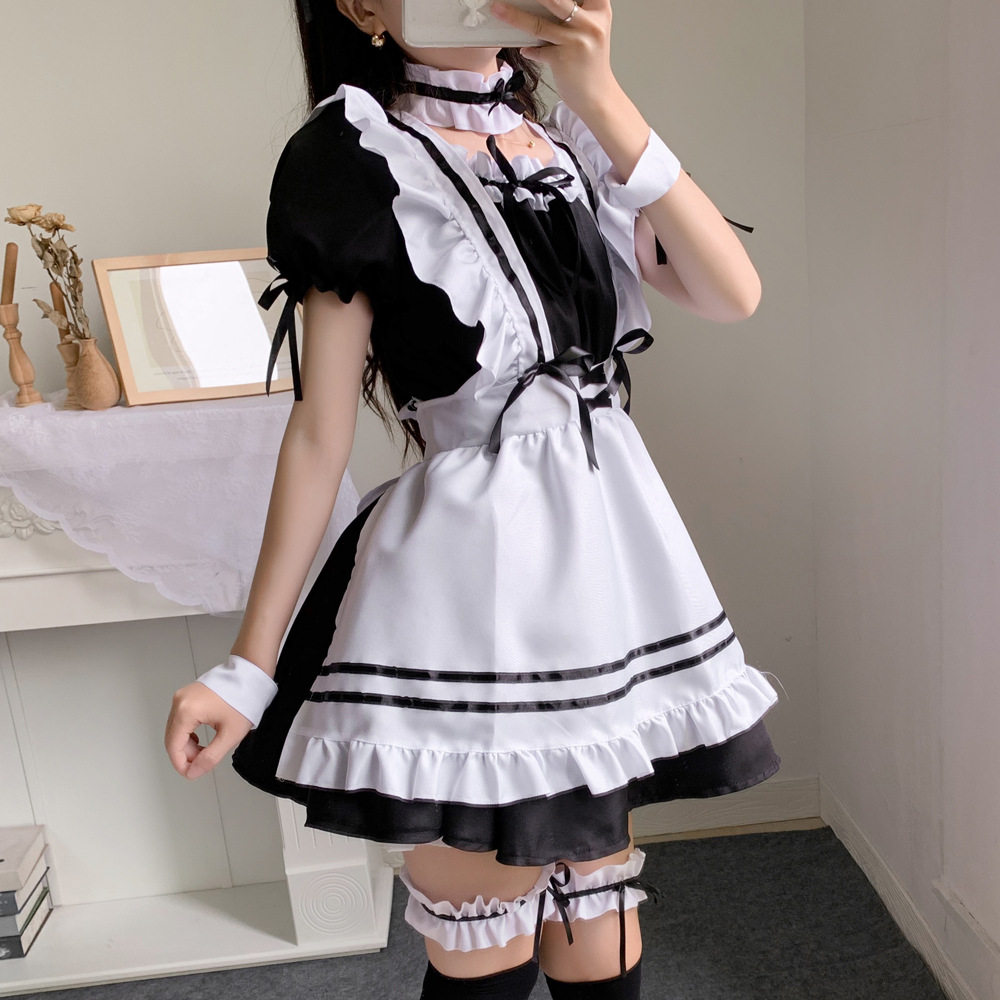 奇迹暖暖环游世界 红酒甜心女仆装lolita可爱女佣服cosplay手图片