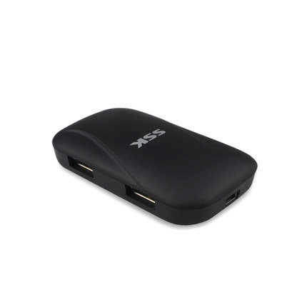 SSK飚王SHU037集线器 一拖四HUB USB扩展分线器 多接口电脑扩展器