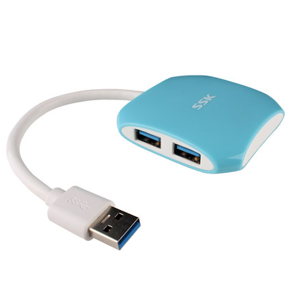 SSK飚王 星梭SHU300 USB3.0 HUB 一拖四 4口集线 电脑扩展分线器