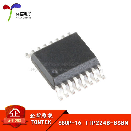 原装正品 贴片 TTP224B-BSBN SSOP-16 4按键触摸检测芯片