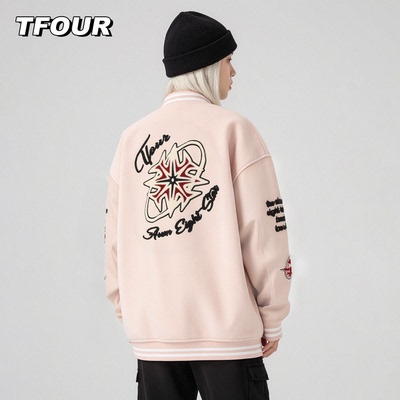 TFOUR重磅刺绣男女同款棒球服
