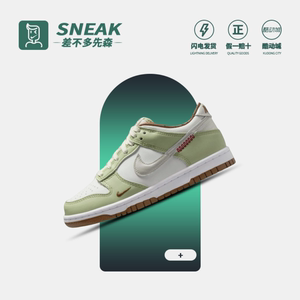 NIKE耐克Dunk Low蛇年白绿低帮休闲男女鞋防滑运动板鞋HV6001-101