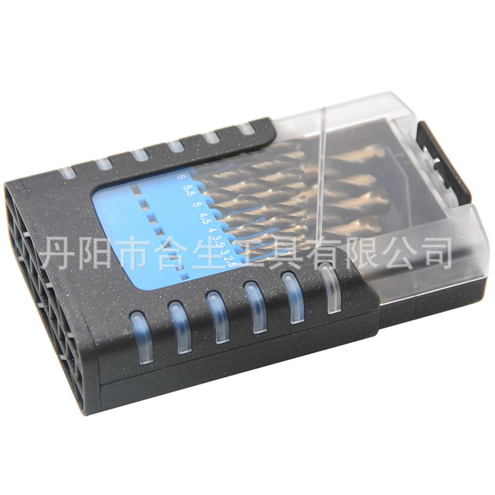 M35高速钢烤黄麻花钻全磨不锈钢开孔含钴电钻头直柄刃具工具组套