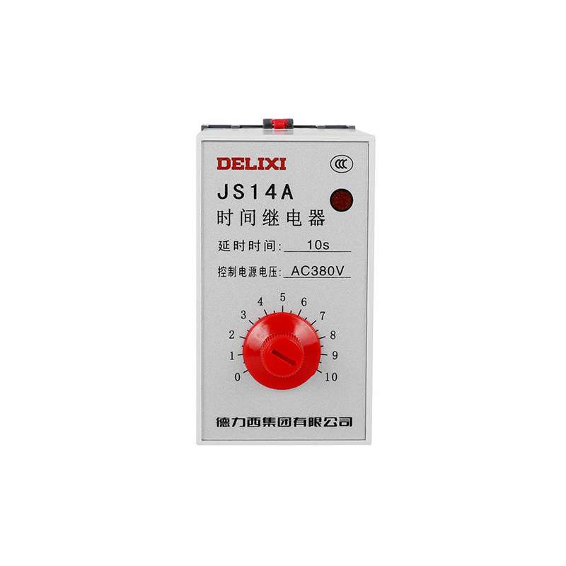 德力西继电器 JS14A 1-10S AC380V 晶体管式时间继电器