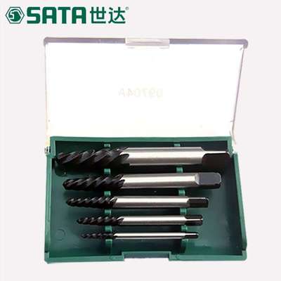 世达工具手动粗牙滑牙螺丝取出器丝攻夹头取断丝锥板牙套装09704A