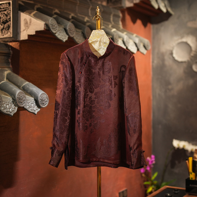 蓝大桑蚕丝2026春长袖遮肉上衣