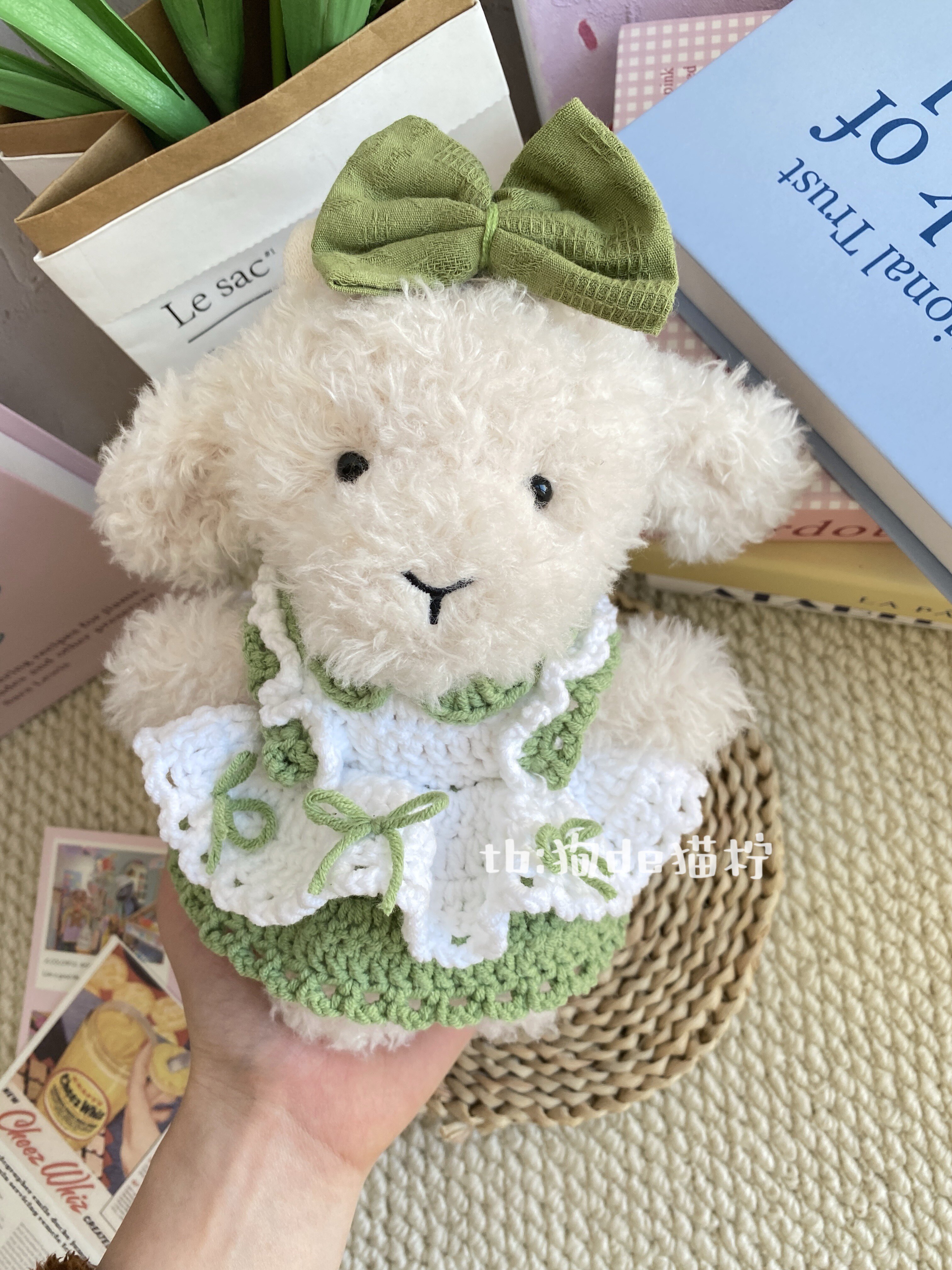 jellycat18cm山羊玩偶娃衣兰铃配色小裙子little系列穿可定制颜色