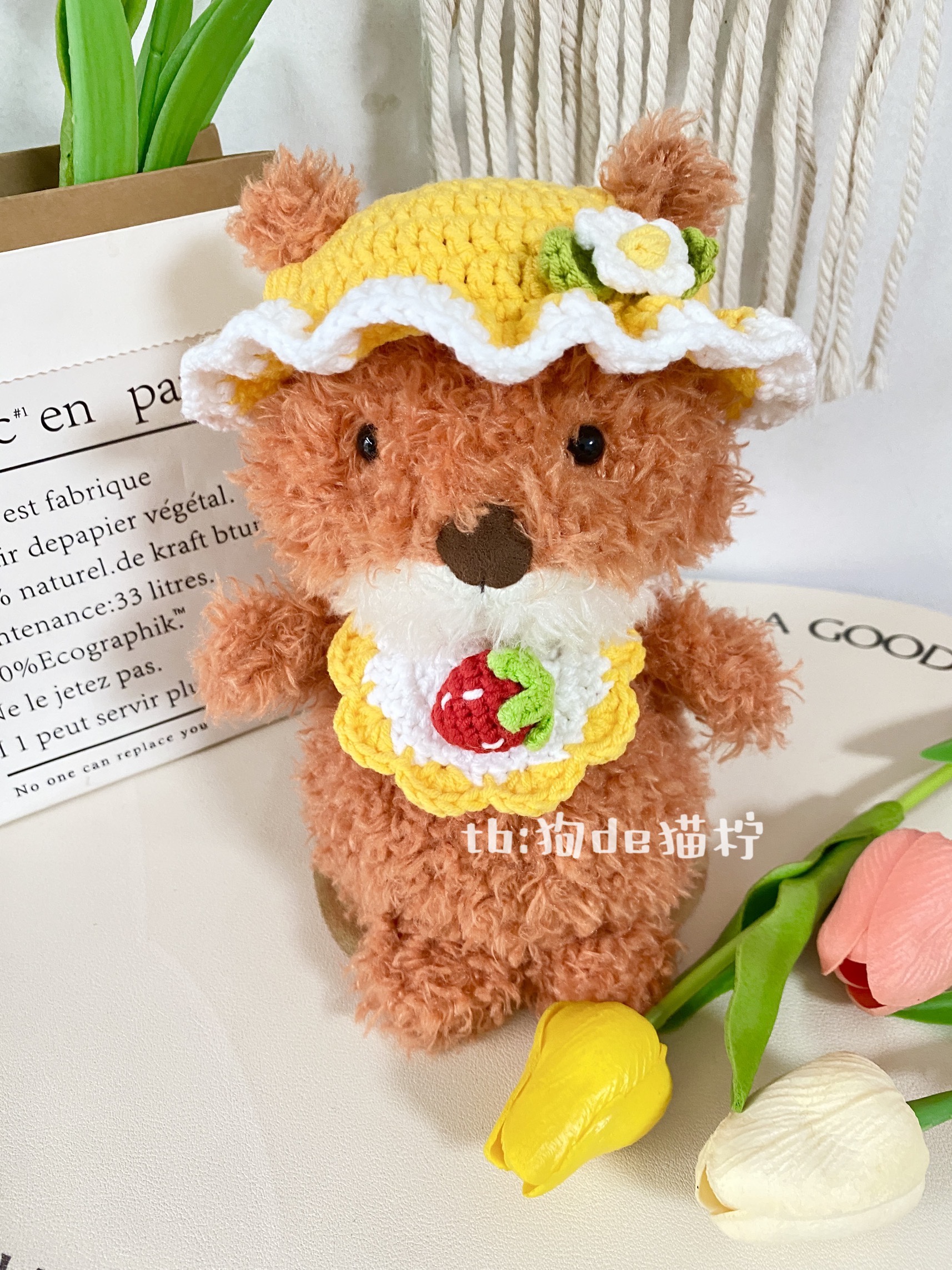 Jc小狐狸漏耳帽草莓套装18cm佩戴little系列可定制包邮