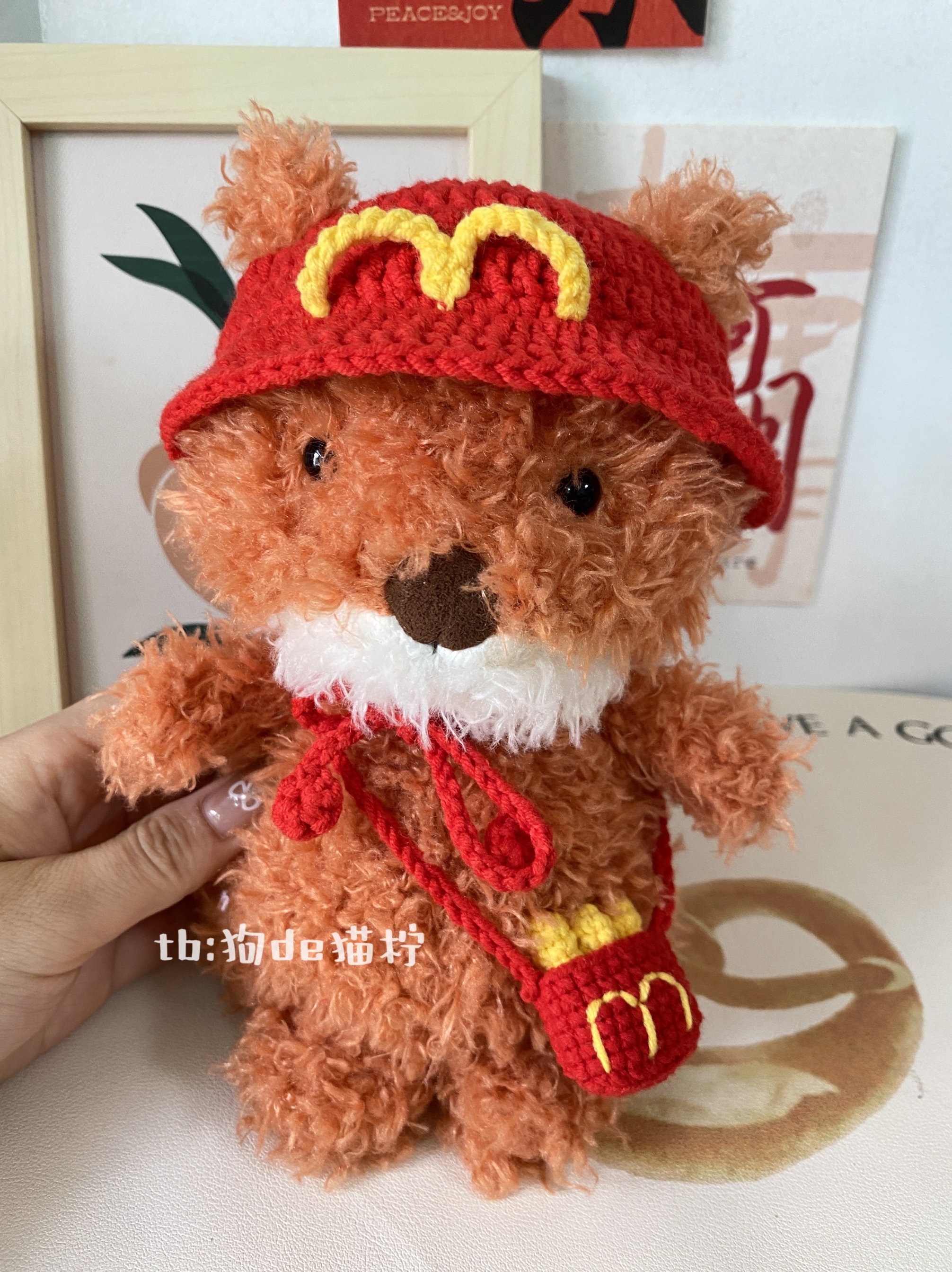 Jc娃衣18cm狐狸衣服头套配饰玩偶漏耳帽麦当劳衣服定制