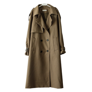 卡其色风衣女中长款2021春秋新款韩版宽松大衣英伦风休闲过膝外套