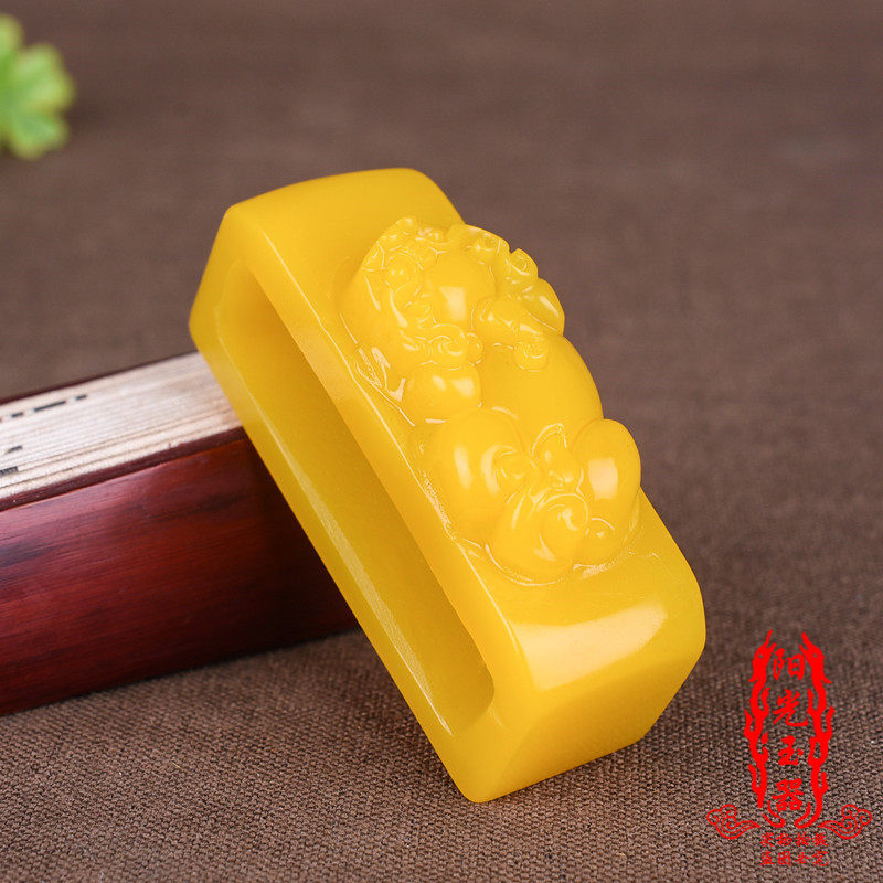 外蒙玉黄玉腰佩挂件黄龙玉貔貅皮带扣挂坠男款腰扣腰牌挂件