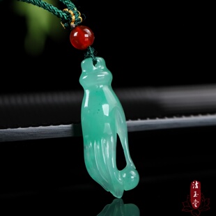 非洲翠佛手吊坠 玉石掌上明珠福寿招财挂件礼物新款轻奢项链