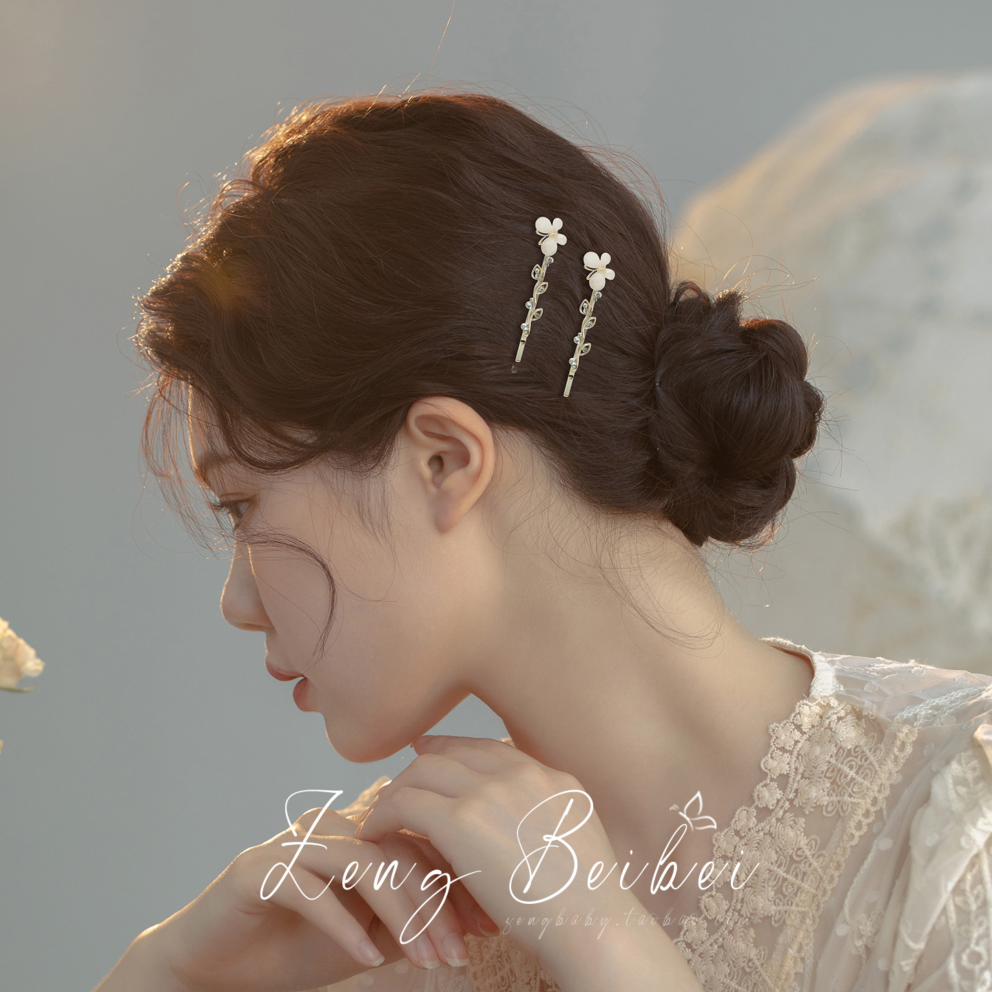 【温柔光晕】仙气蝴蝶法式对夹