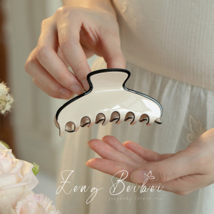 盘发夹子2025新款 法式 后脑勺中号鲨鱼夹 高品醋酸抓夹女 洋气配色