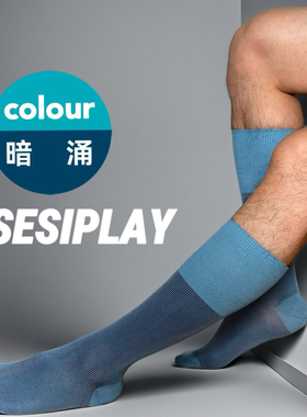【SESIPLAY：鎏光幻影系列·暗涌】男士商务袜