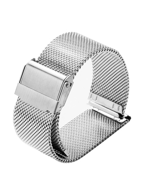 手表带钢带表链不锈钢表带男代用dw钢带dw表带金属配件手表表带男