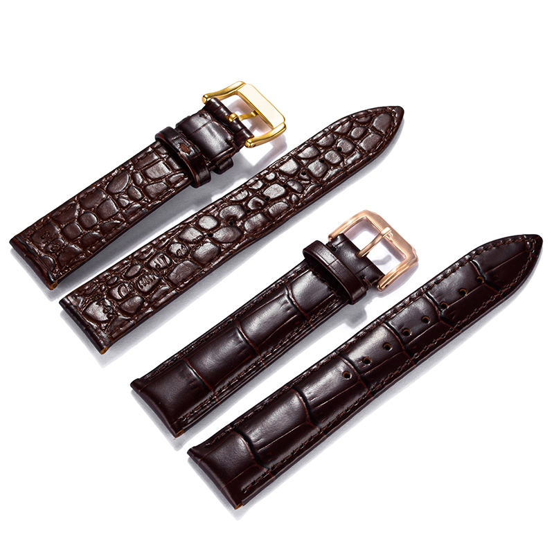 鳄鱼皮手表带男女配件代用万国
